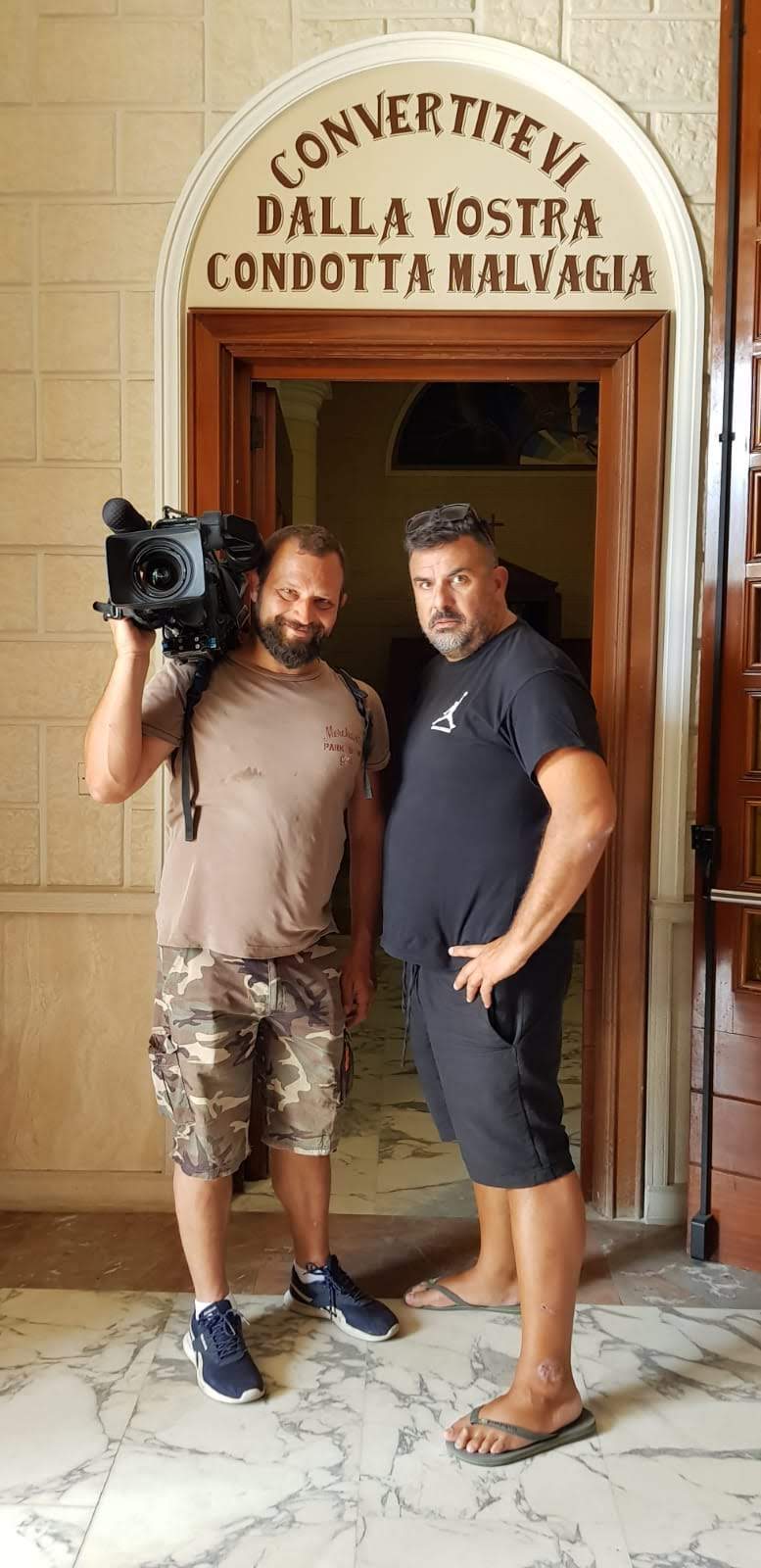 Backstage di produzione video per evento corporate