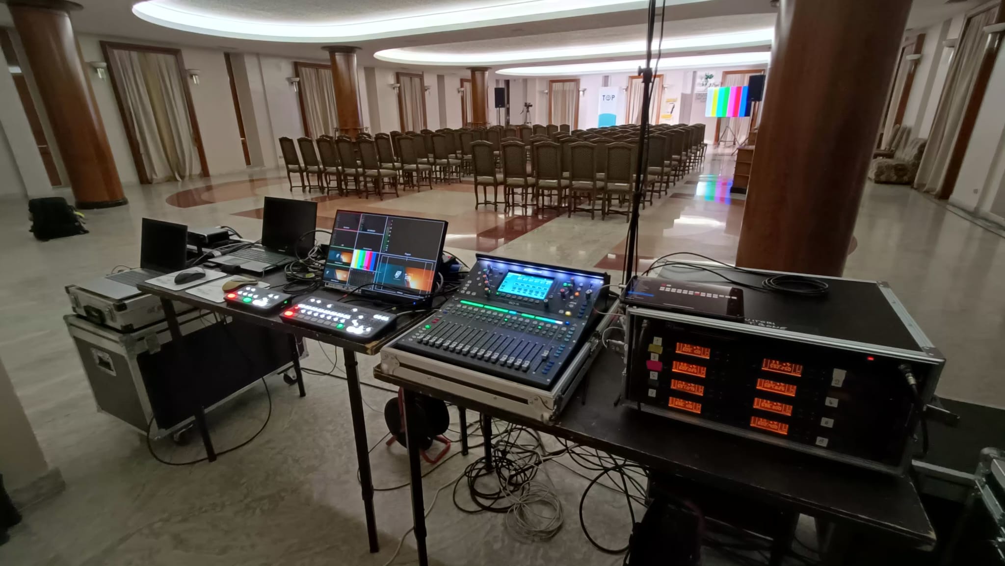 Setup tecnico per diretta e registrazione evento