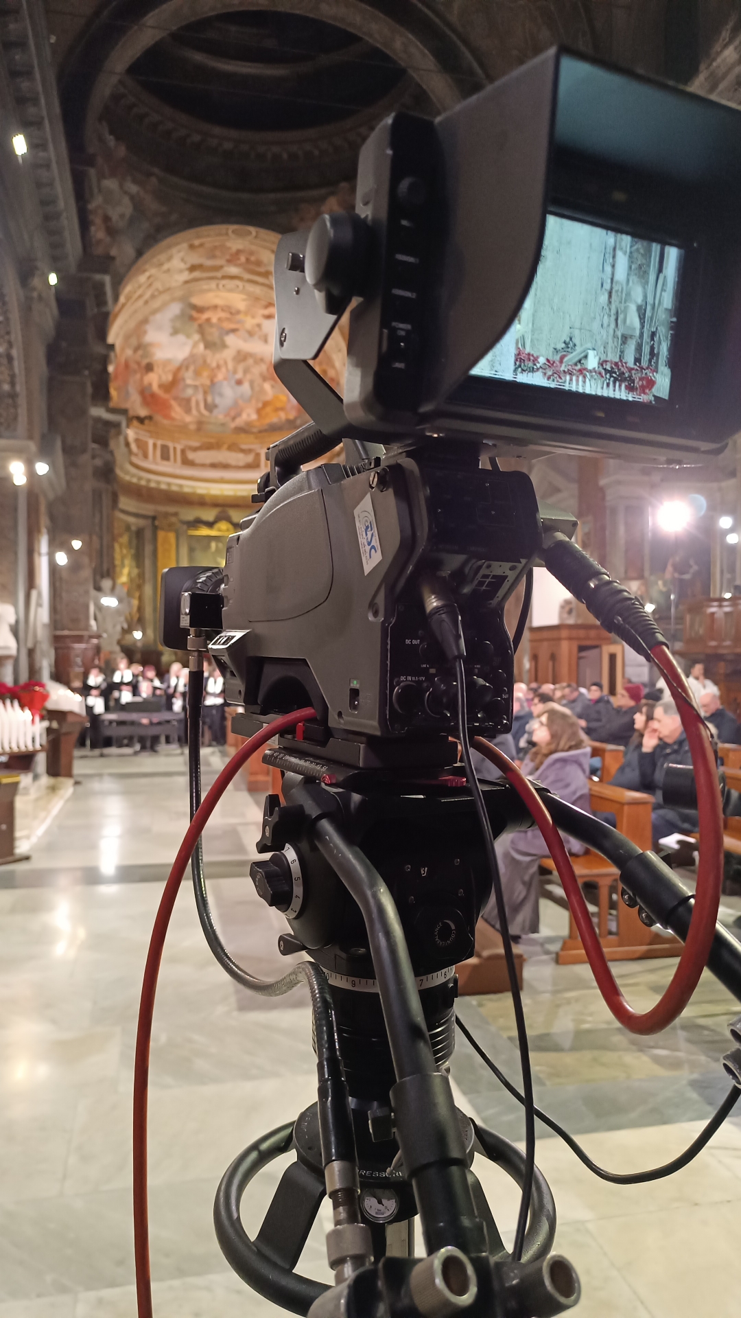 Produzione live con monitoraggio segnali video
