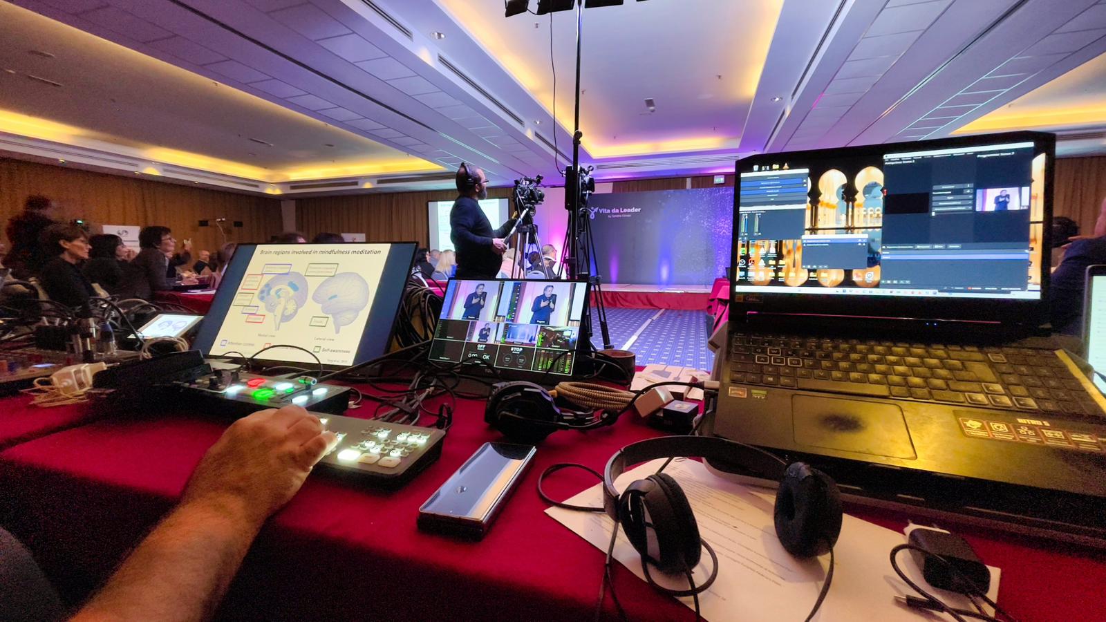 Evento corporate con supporto regia e streaming