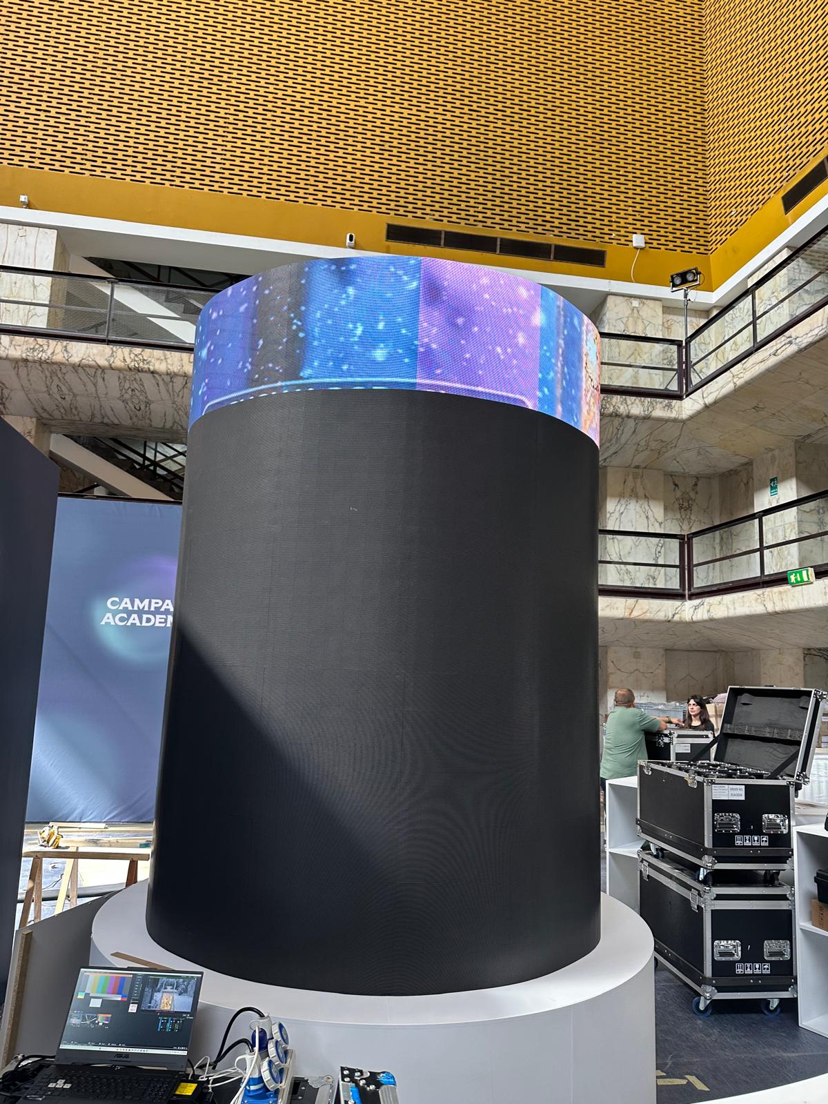 Allestimento led wall per evento con pubblico